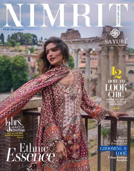 Nimrit By Sayuri Natural Crep Silk Readymade Plazzo Suits